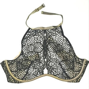 VICTORIA Secret Very Sexy Underwire Lace High Neck Bra